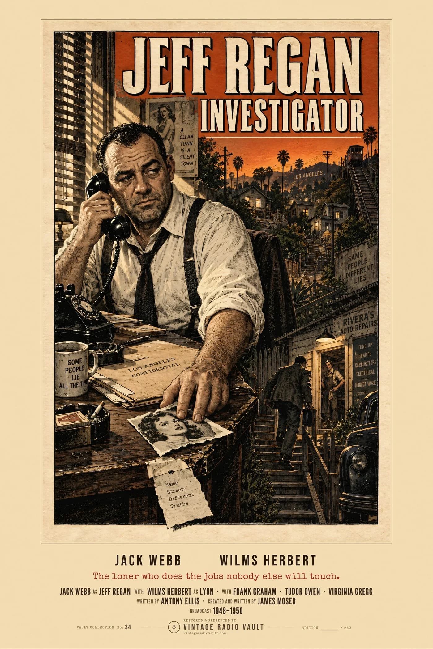 Jeff Regan, Investigator — Vault Collection print